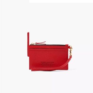 Marc Jacobs The Leather Top Zip Wristlet